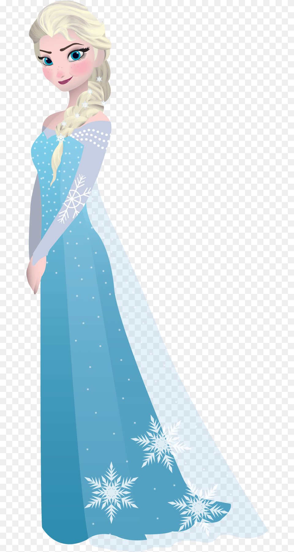 Elsa Silhouette Frozen, Clothing, Dress, Gown, Fashion Free Transparent Png