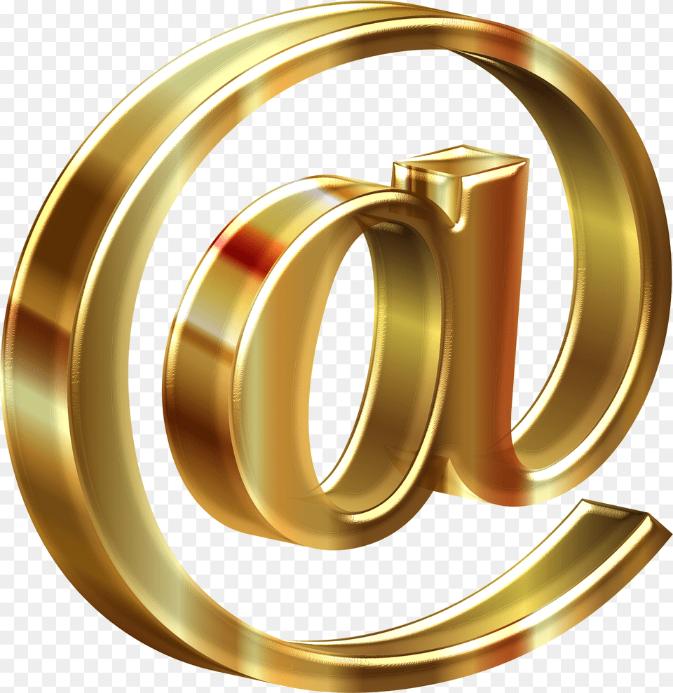 Transparent Email Icon Email Icon Gold, Text, Disk Png Image