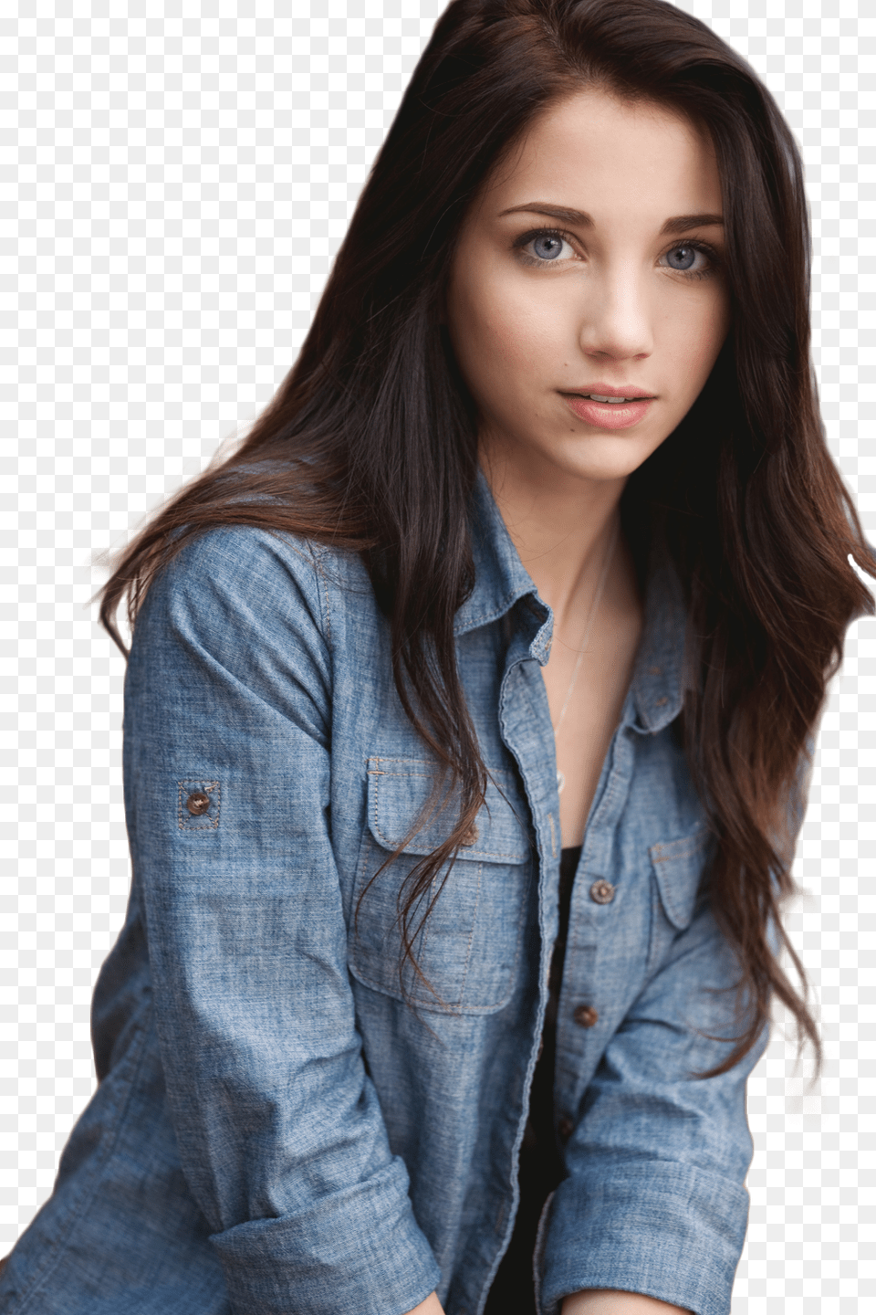 Emily Rudd Girl With Brown Hair And Brown Eyes, Jeans, Photography, Person, Pants Free Transparent Png