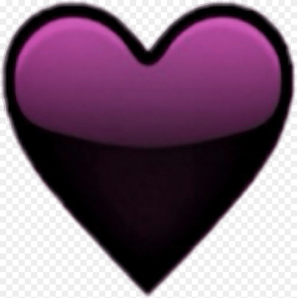Transparent Emoji Tumblr Purple And Black Heart Emoji Png