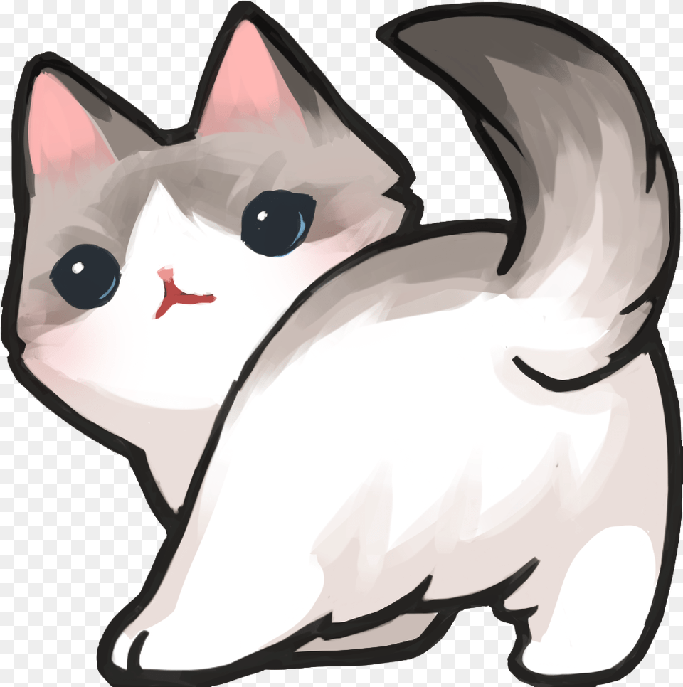 Transparent Emotes Cat U0026 Clipart Cute Transparent Discord Emojis, Angora, Animal, Mammal, Pet Free Png