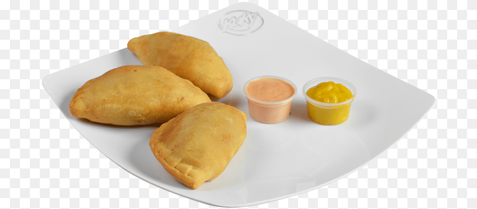 Empanadas Colombianas Curry Puff, Plate, Bread, Food Free Transparent Png