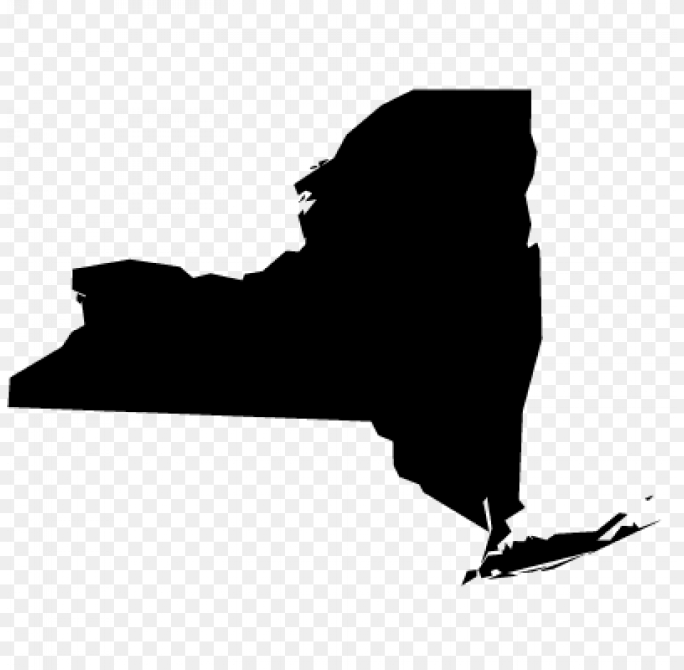 Transparent Empire State Building Silhouette New York State Vector, Gray Png