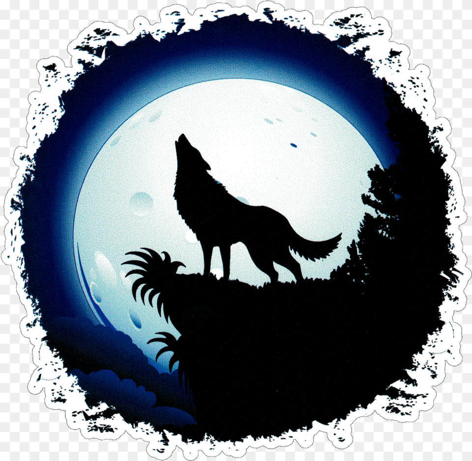 Transparent Endangered Species Clipart Draw A Wolf Howling, Silhouette, Animal, Bird, Chicken Free Png
