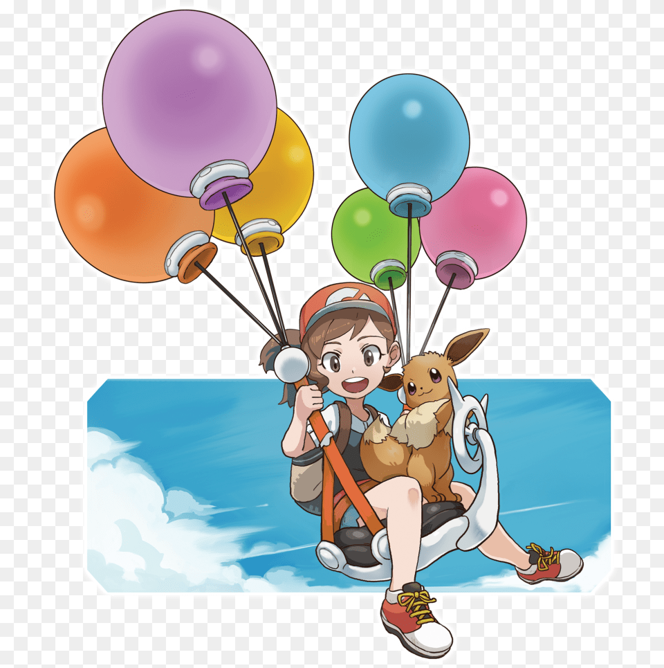 Transparent Entei Pokemon Lets Go Eevee Fly, Balloon, Book, Publication, Comics Png