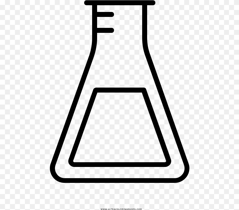 Transparent Erlenmeyer Flask, Gray Free Png