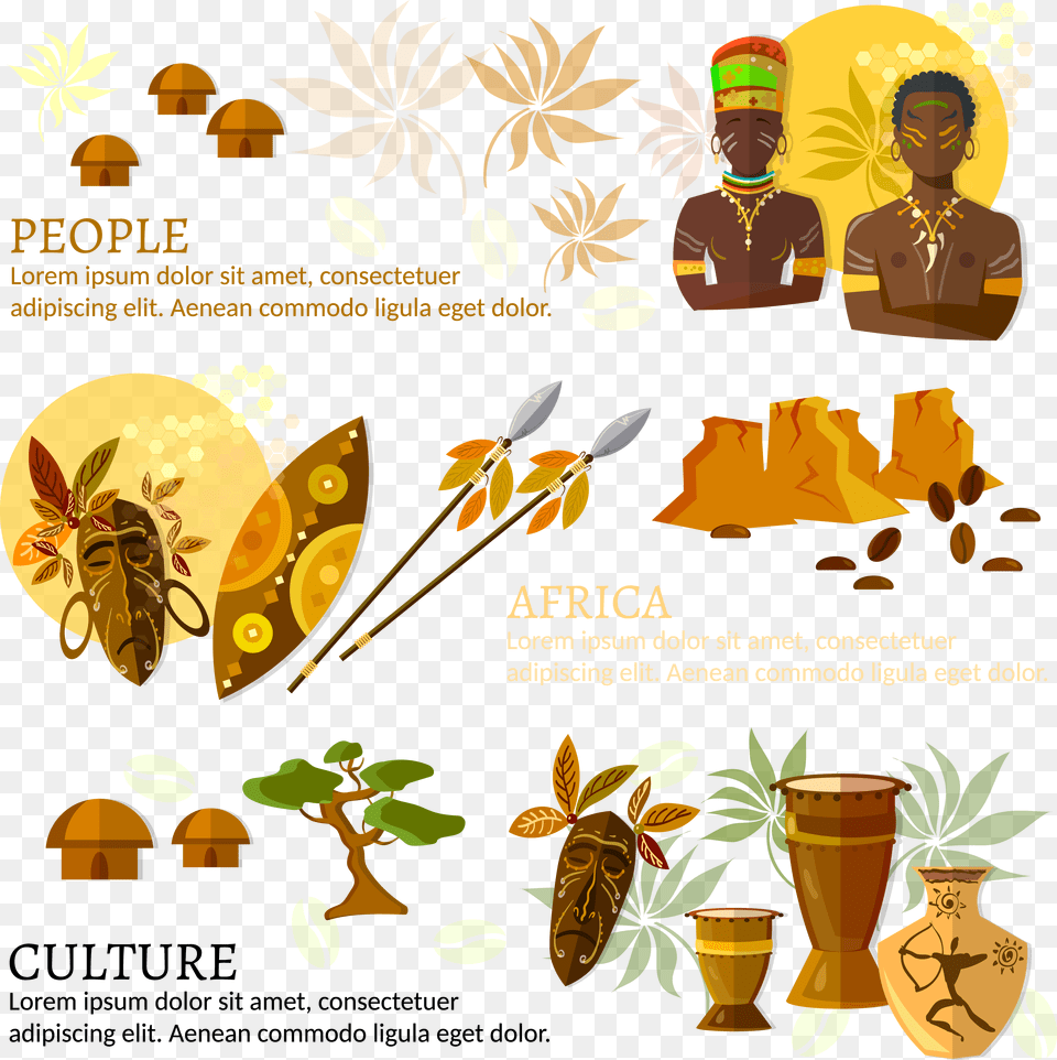 Transparent Ethnic Food Clipart African Culture And Traditions Clipart, Advertisement, Poster, Wasp, Invertebrate Png