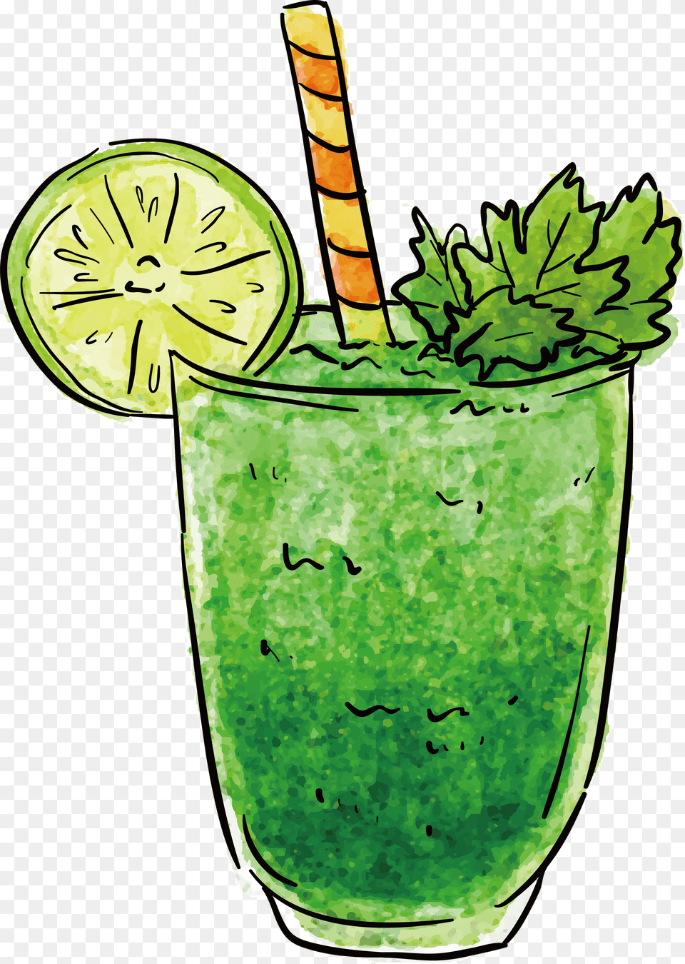 Transparent Etrog Clipart Transparent Background Smoothie Clipart, Alcohol, Mojito, Herbs, Cocktail Png