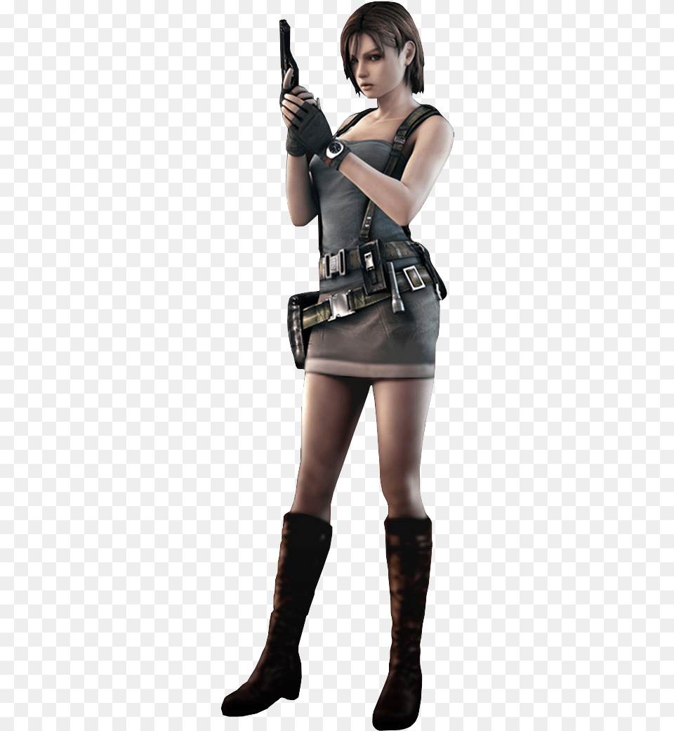 Transparent Evil Ryu Resident Evil Jill Valentine, Woman, Weapon, Firearm, Female Free Png