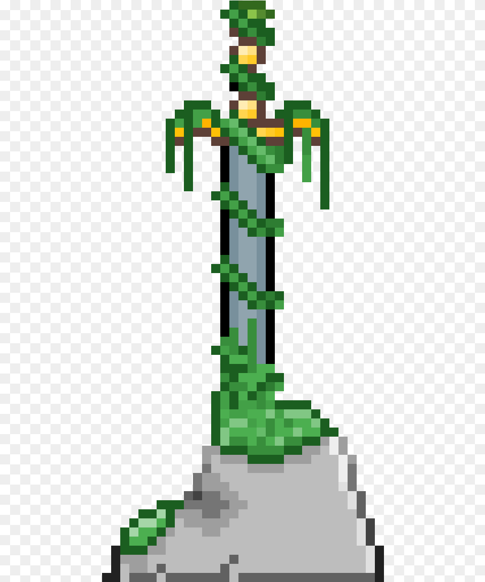 Transparent Excalibur Sword Cross, Green, Symbol Png Image