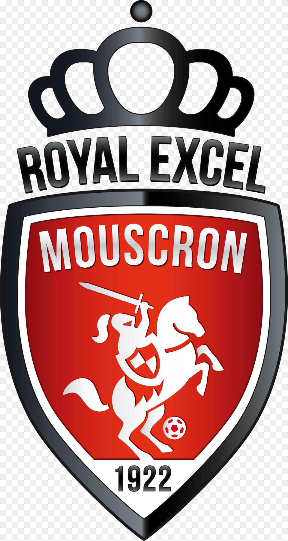 Excel Royal Excel Mouscron Logo, Badge, Symbol, Food, Ketchup Free Transparent Png
