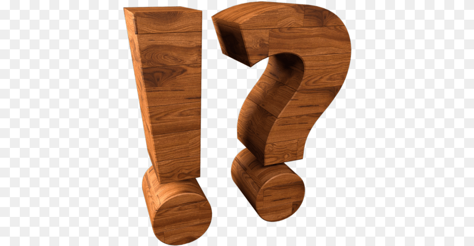 Exclamation And Question Mark Wood Question Mark Brown Furniture, Hardwood Free Transparent Png