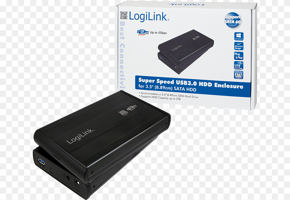 Transparent External Hard Drive Logilink Sata Usb, Adapter, Computer Hardware, Electronics, Hardware Png Image