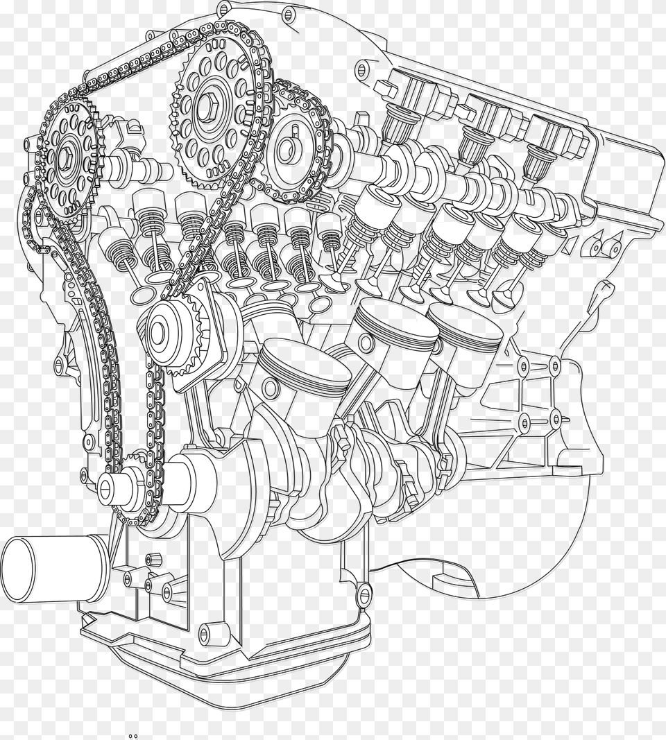 Transparent Eye Ball Engine Technical Drawing, Machine, Motor, Person, Bulldozer Png