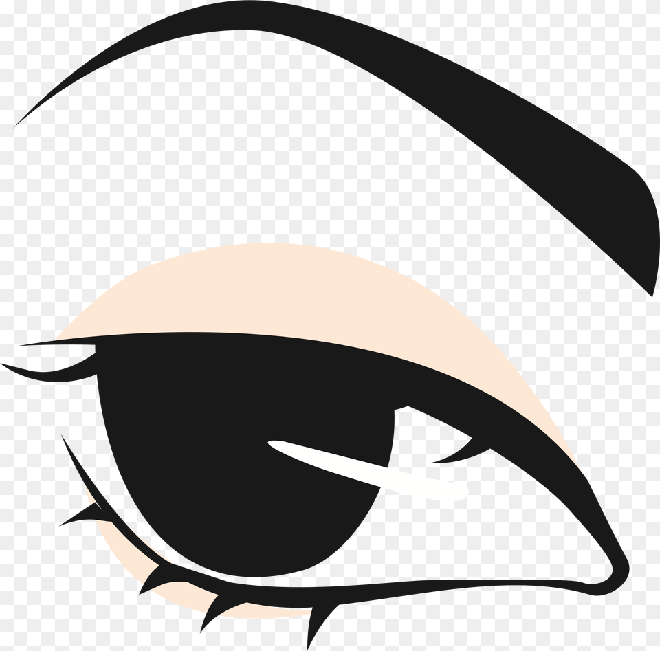 Transparent Eyebrows Clipart Eye, Clothing, Hood, Animal, Fish Free Png