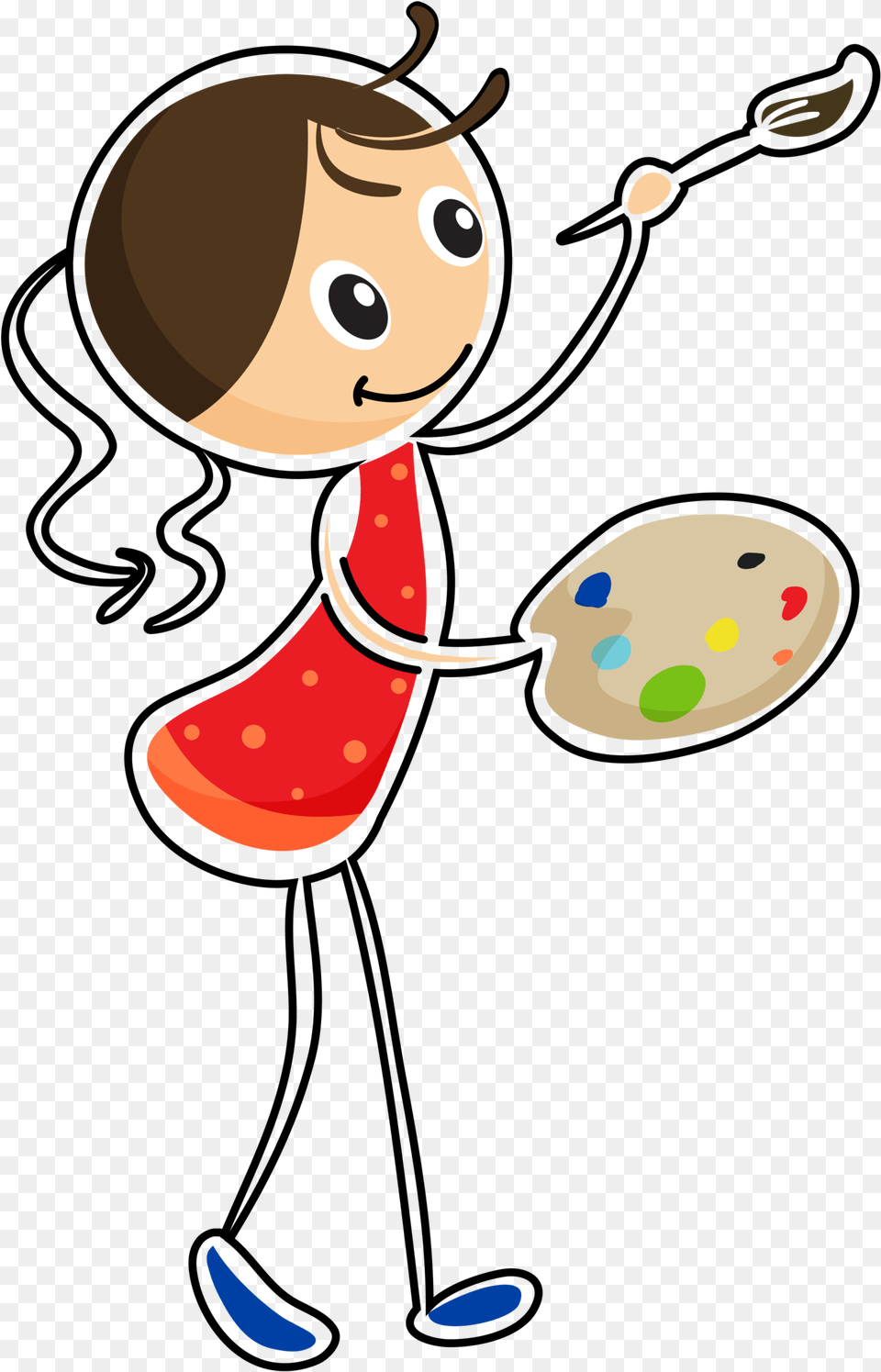 Transparent Face Painting Clipart Free Paintbrush And Pallet, Elf, Applique, Pattern, Cutlery Png