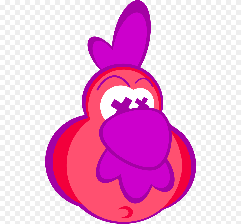 Face Vector Dead Chicken Cartoon Purple Free Transparent Png