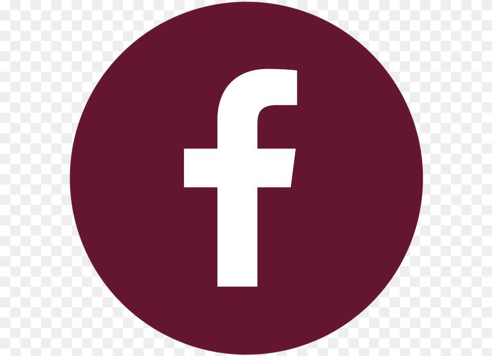 Facebook Logo Fb Round Logo, First Aid, Maroon, Symbol, Text Free Transparent Png