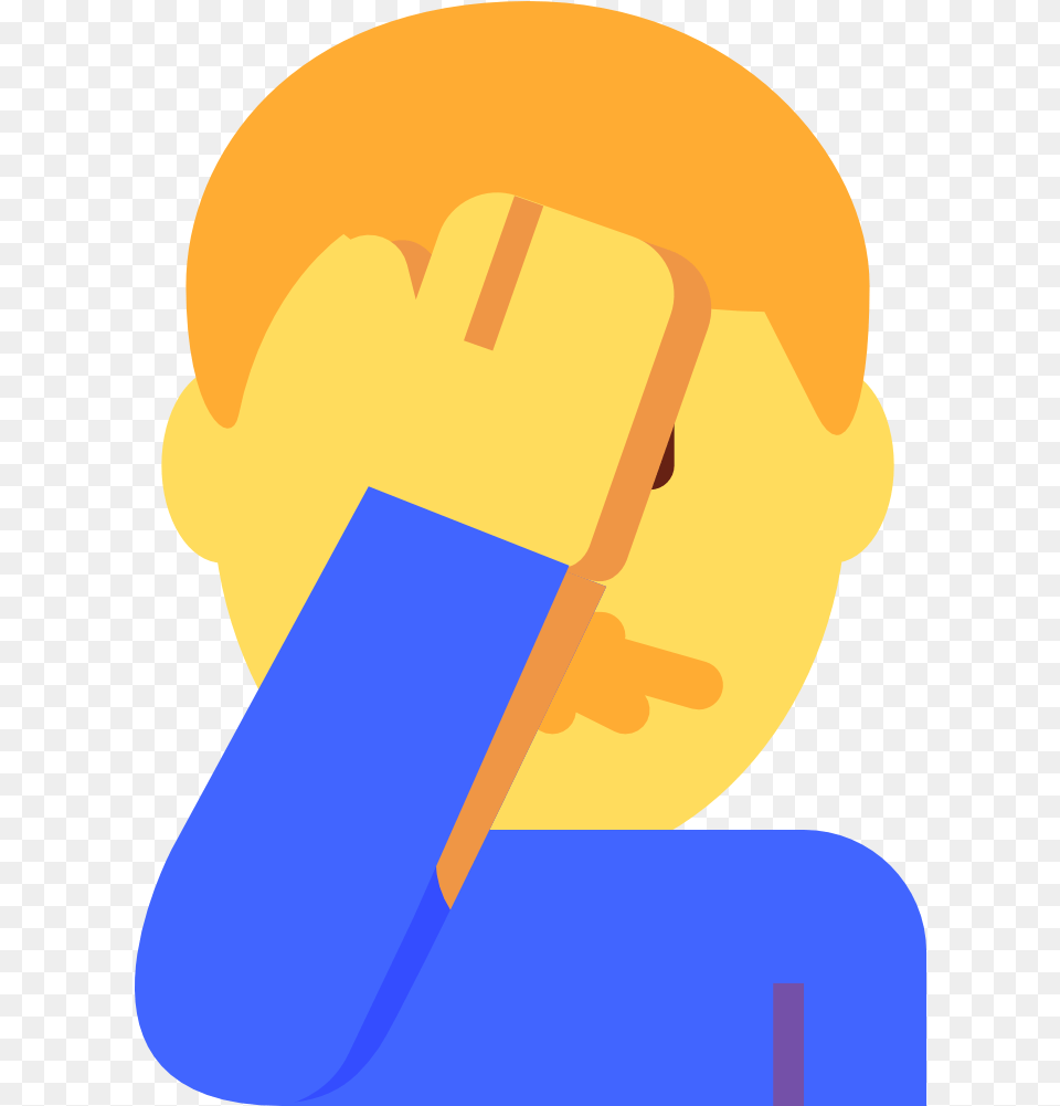 Transparent Facepalm Clipart Discord Facepalm Emoji, Person, Food, Ice Pop Free Png