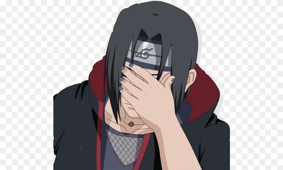 Transparent Facepalm Clipart Itachi Facepalm Transparent, Book, Comics, Publication, Adult Free Png Download