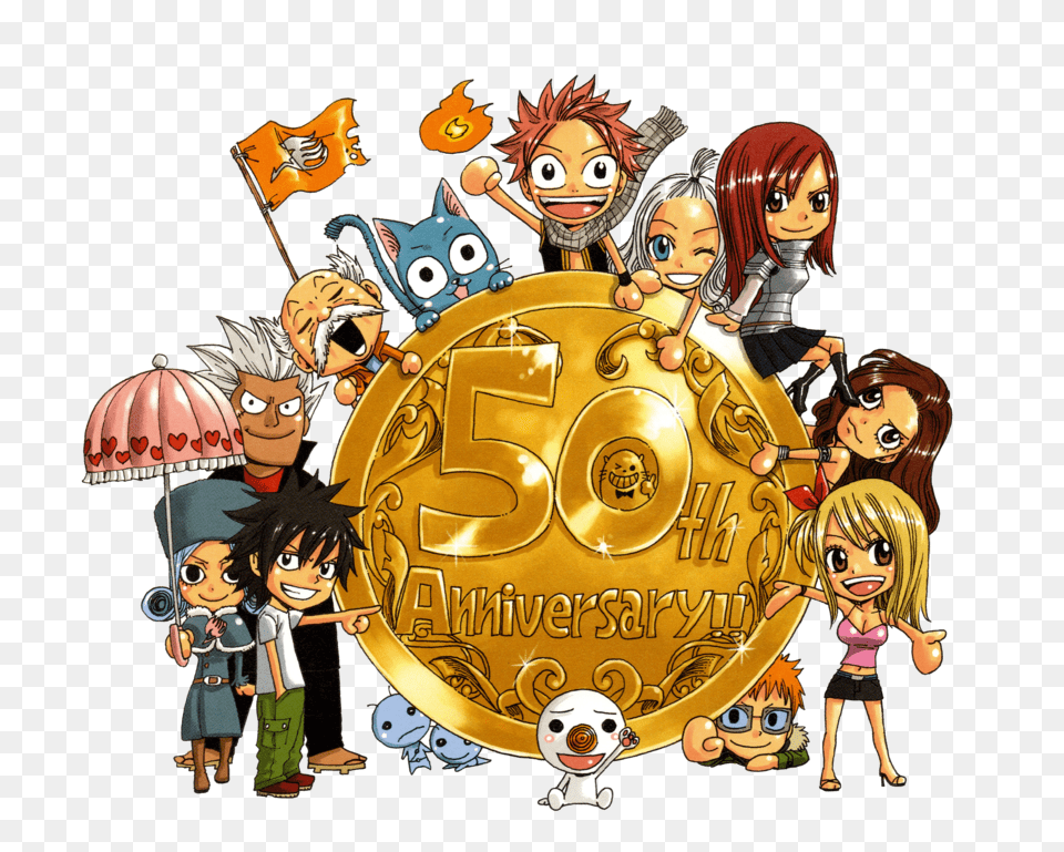 Fairy Tail Logo, Book, Comics, Publication, Baby Free Transparent Png
