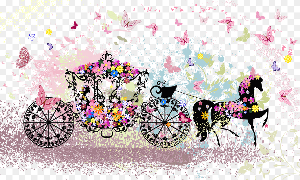 Transparent Fairy Vector Vector Wedding Cart, Art, Floral Design, Graphics, Pattern Png Image