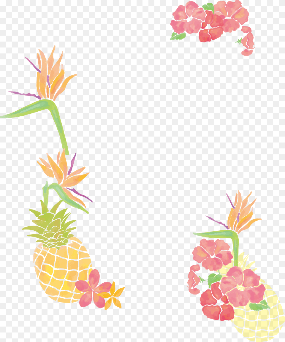 Transparent Fall Flower Clipart, Food, Fruit, Pineapple, Plant Free Png