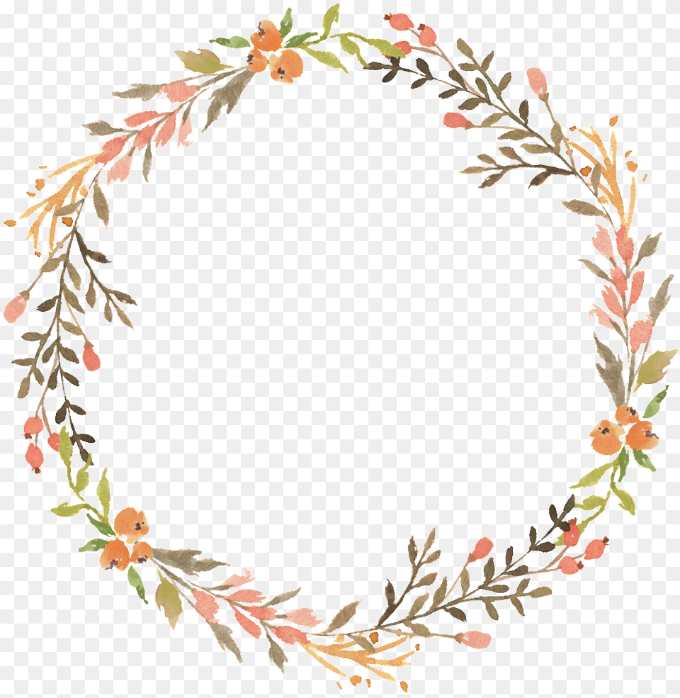 Transparent Fall Wreath Clipart Watercolour Flower Wreath, Accessories, Pattern, Jewelry, Necklace Png