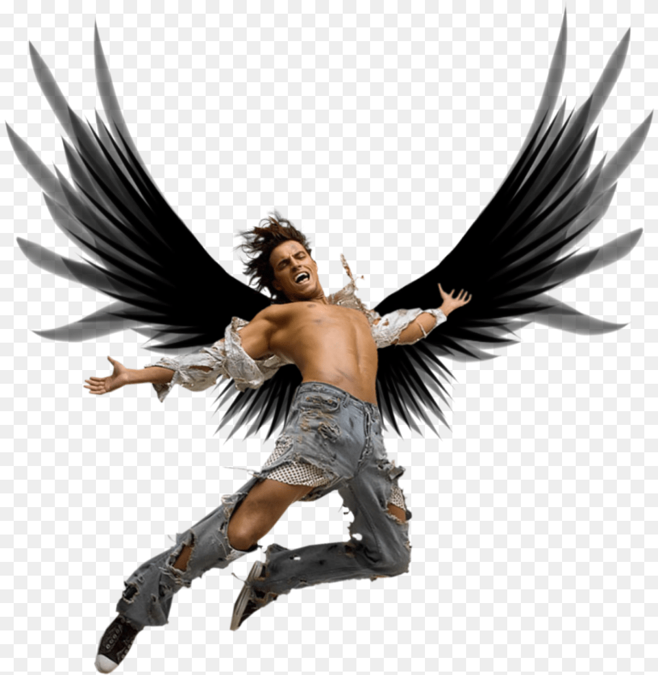 Transparent Falling Man Clipart Male Fallen Angel, Adult, Person, Leisure Activities, Woman Png Image