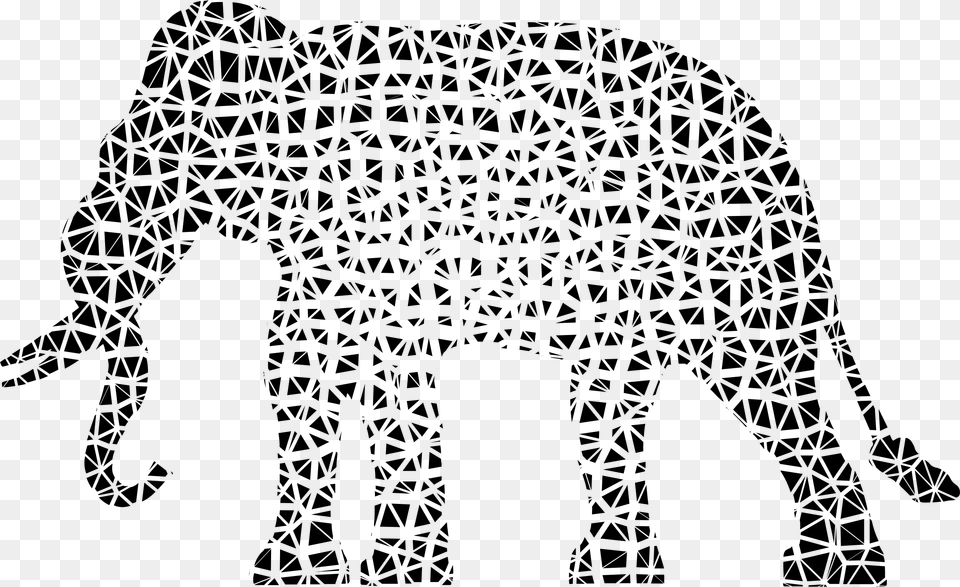 Transparent Falling Silhouette White Elephant Silhouette, Gray Free Png