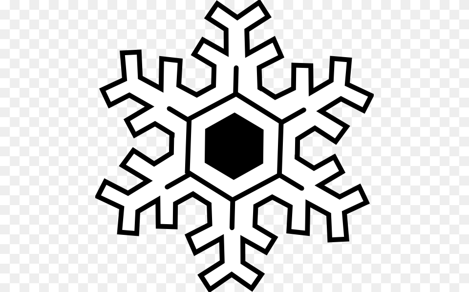 Transparent Falling Snowflake Clipart Black And White Red Snowflake Clipart, Nature, Outdoors, Snow, Dynamite Free Png Download