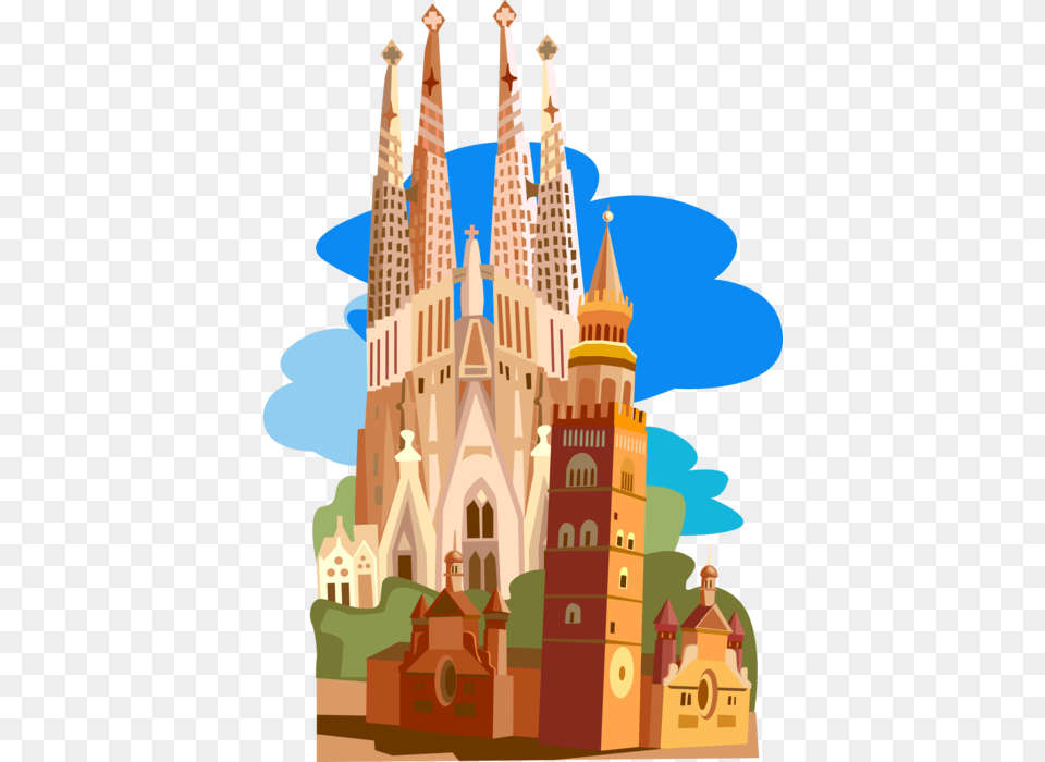 Familia Clipart La Sagrada Familia, Architecture, Building, Cathedral, Church Free Transparent Png