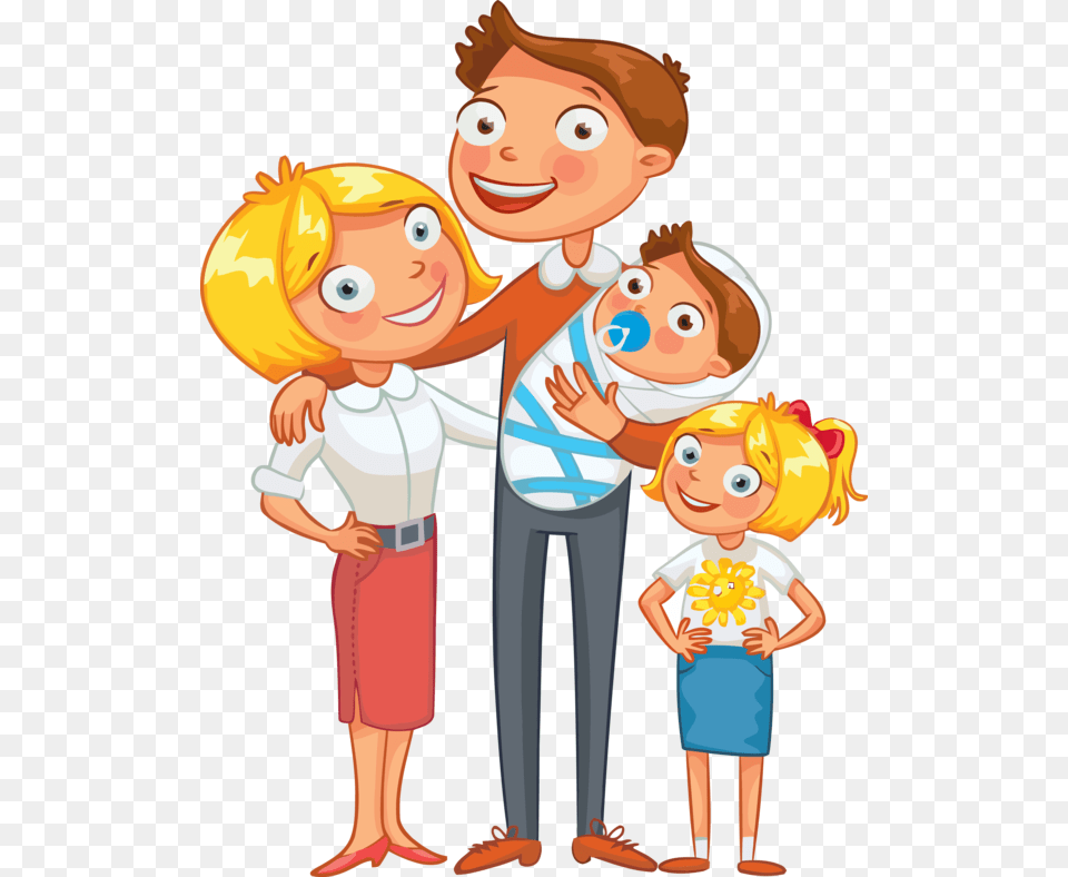 Transparent Family Day Cartoon People Finger For Happy Illustration Funny Family, Publication, Book, Comics, Adult Png