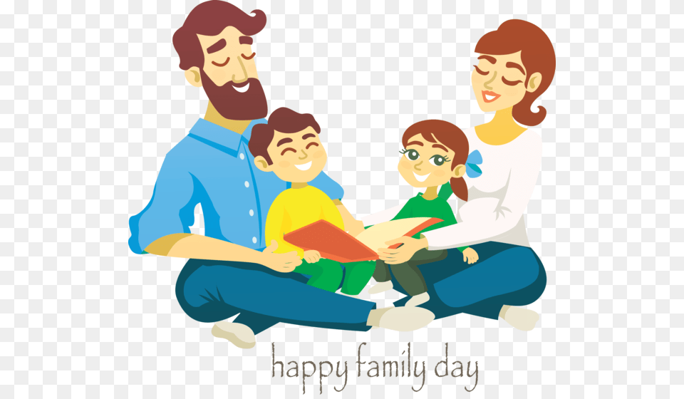 Transparent Family Day People Cartoon Sharing For Happy Quedate En Casa, Reading, Person, Clothing, Pants Free Png Download