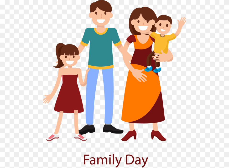 Transparent Family Day People Cartoon Sharing For Happy World Habitat Day 2010, Baby, Person, Pants, Girl Png