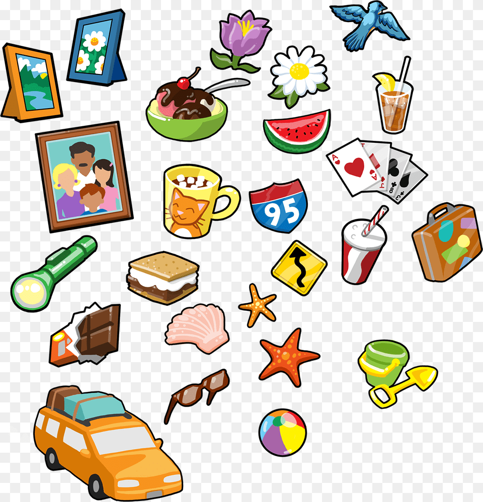 Transparent Family Game Night Clipart, Food, Meal, Lunch, Transportation Free Png