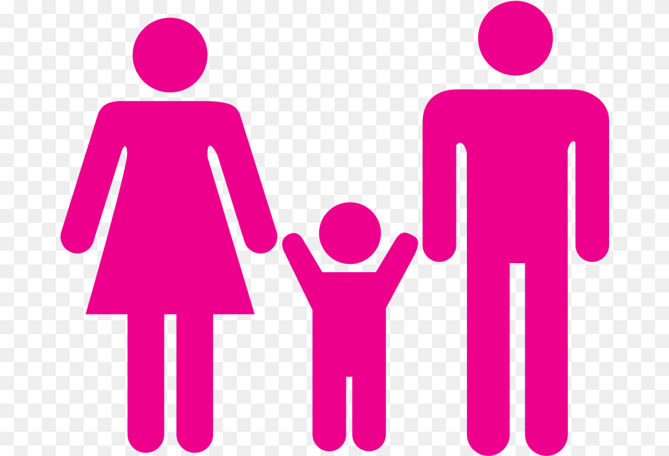 Family Icon Red Female Toilet Sign, Symbol, Purple Free Transparent Png