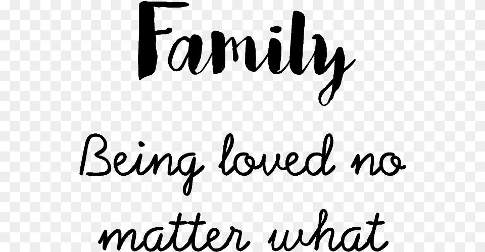 Transparent Family Quotes Calligraphy, Gray Free Png Download
