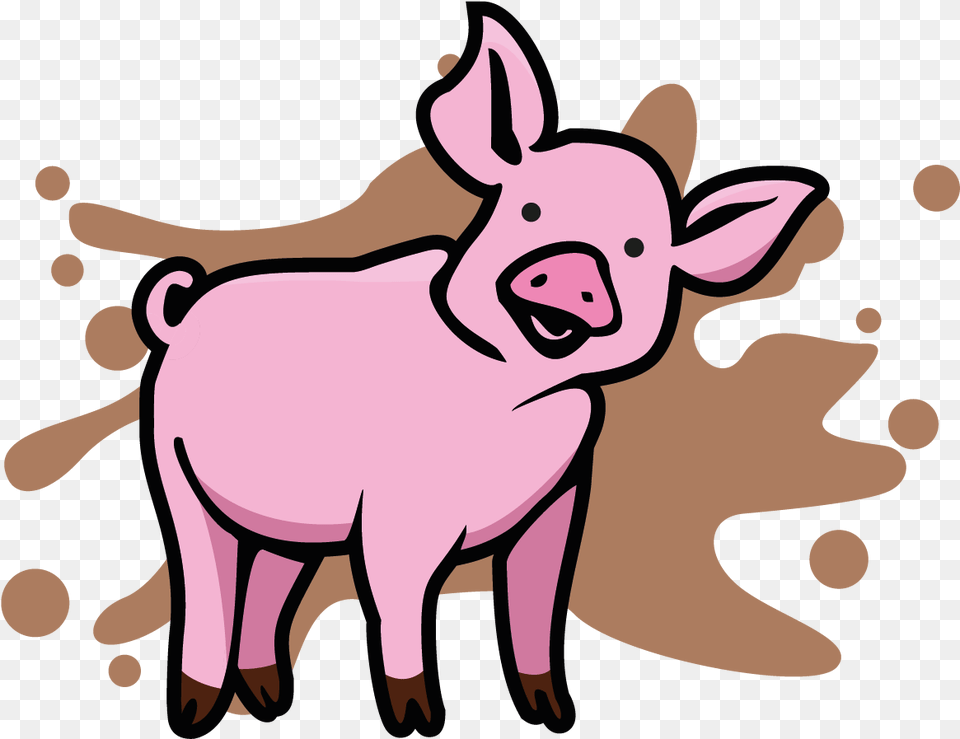 Transparent Farm Animals Clipart Animal Images To Colour In For Kids, Mammal, Hog, Pig, Baby Free Png Download