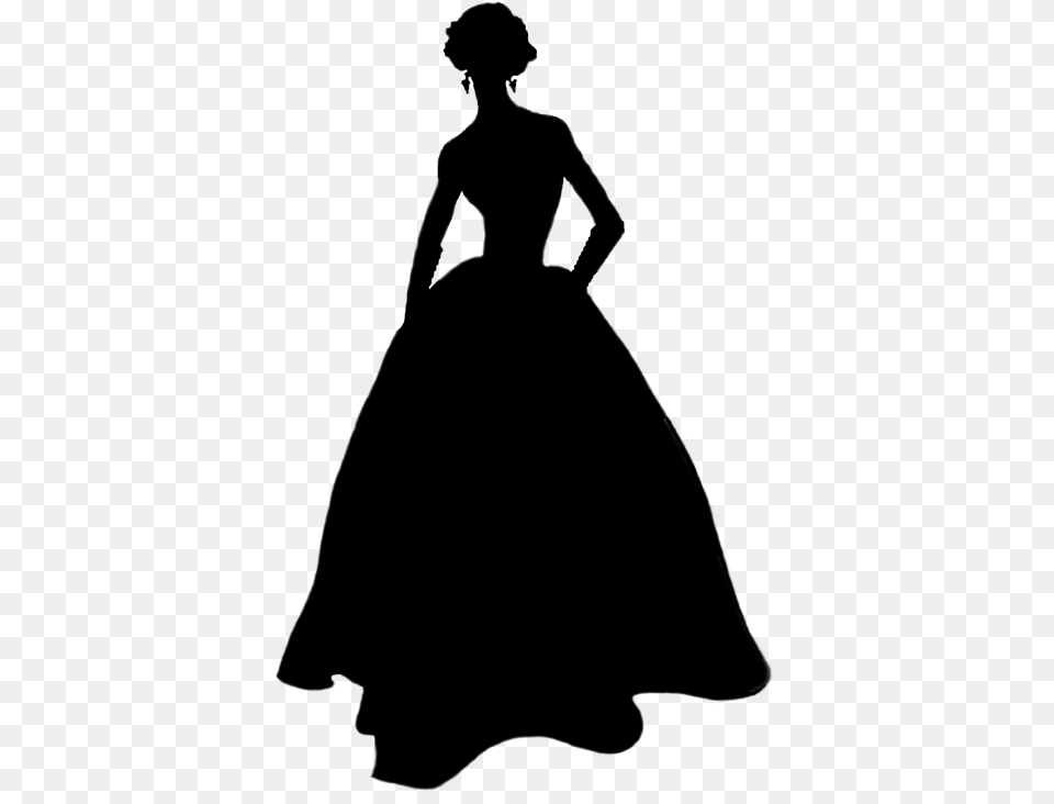 Transparent Fashion Clipart Black And White Belle Beauty And The Beast Silhouette, Gray Free Png Download