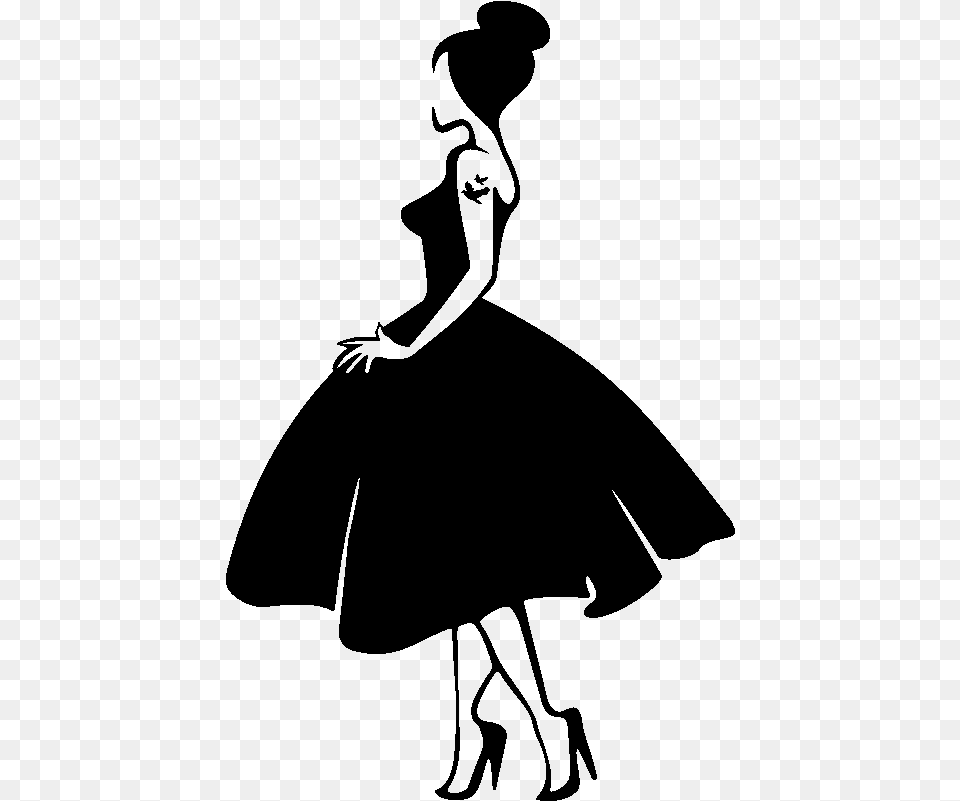 Transparent Fashion Model Silhouette, Gray Free Png