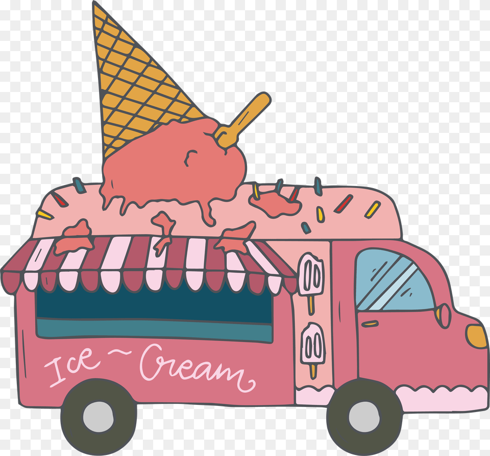 Transparent Fast Car Clipart Mobil Kartun Ice Cream, Clothing, Hat, Dessert, Food Png Image
