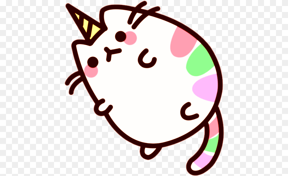 Transparent Fat Cat Clipart Unicorn Fat Pusheen Cat, Food, Animal, Sea Life Png Image