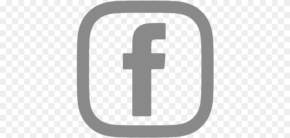 Fb Logo Gray Small Facebook, Cross, Symbol Free Transparent Png