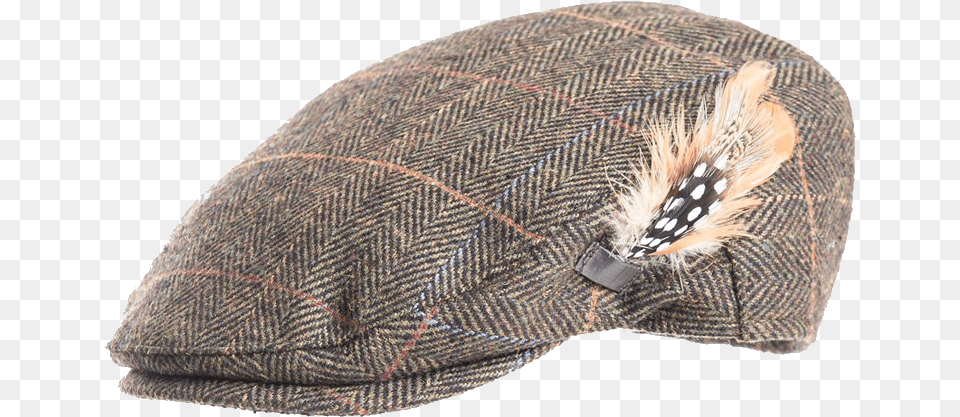 Transparent Feather Hat Flat Cap With Feather, Baseball Cap, Clothing, Animal, Bird Png Image