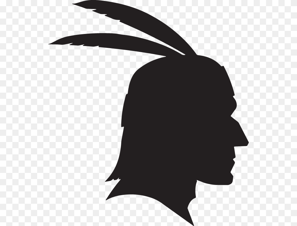 Feather Silhouette Silhouette Native American Clipart, Person, Head, Face Free Transparent Png