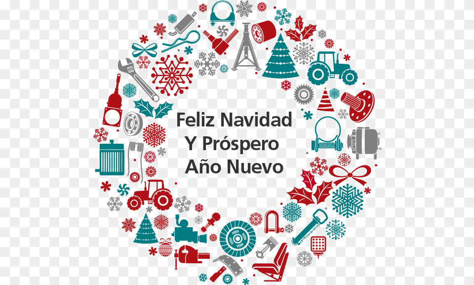 Transparent Feliz Navidad Y Prospero Nuevo, Art, Pattern, Graphics, Wreath Png Image