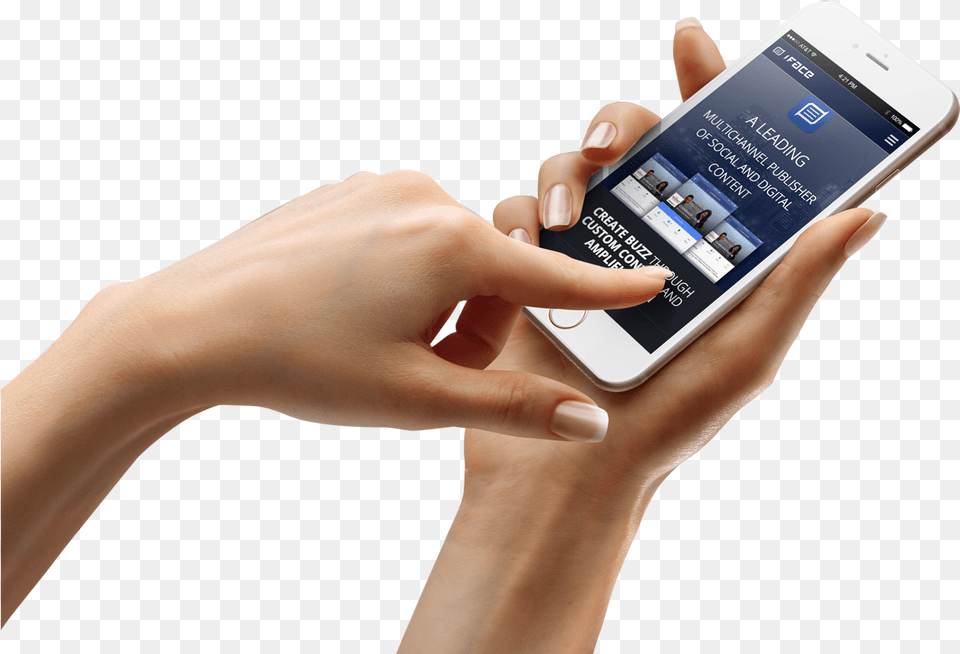 Transparent Female Hand Iphone 7 Hand Mock Up Electronics, Mobile Phone, Phone, Texting Free Png