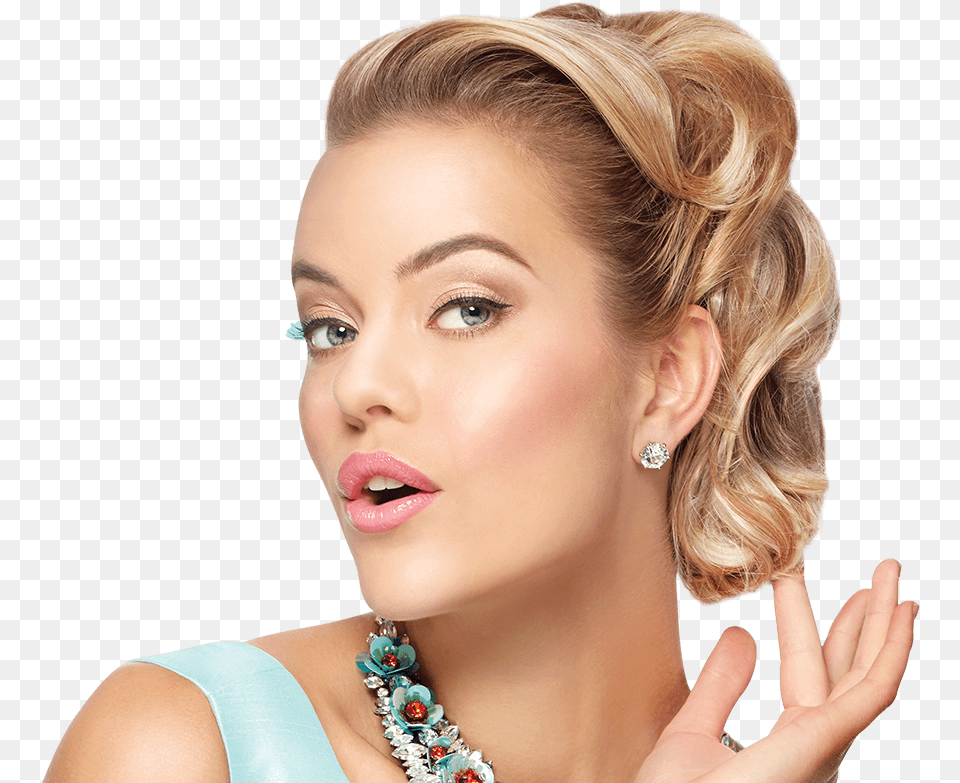 Transparent Female Model Transparent Beauty Model Makeup, Accessories, Person, Hand, Woman Free Png Download