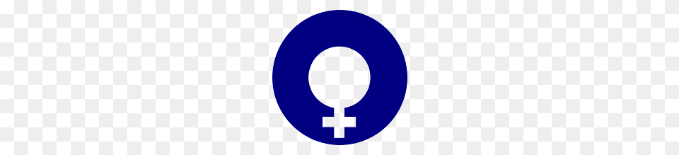 Transparent Female Symbol On Blue Background, Disk, Text Free Png